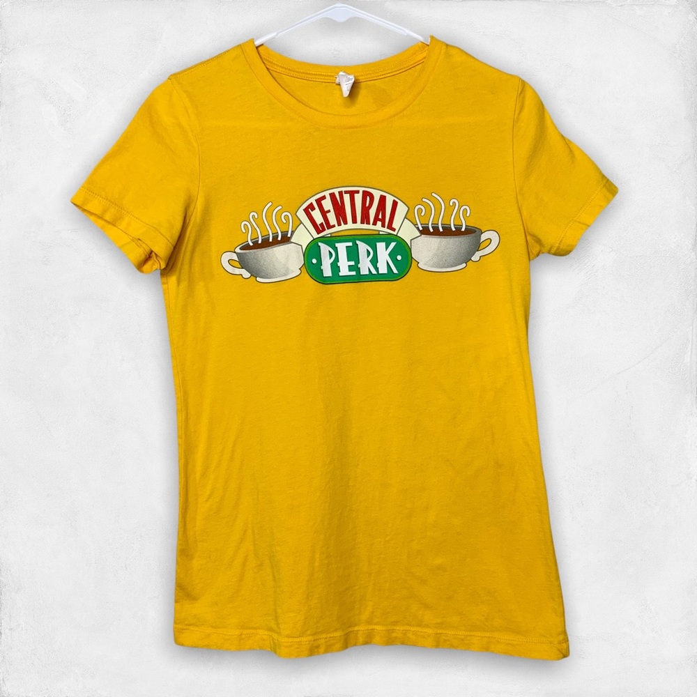 Friends “Central Perk” yellow short sleeve t-shirt by Bella + Canvas L
